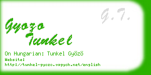 gyozo tunkel business card